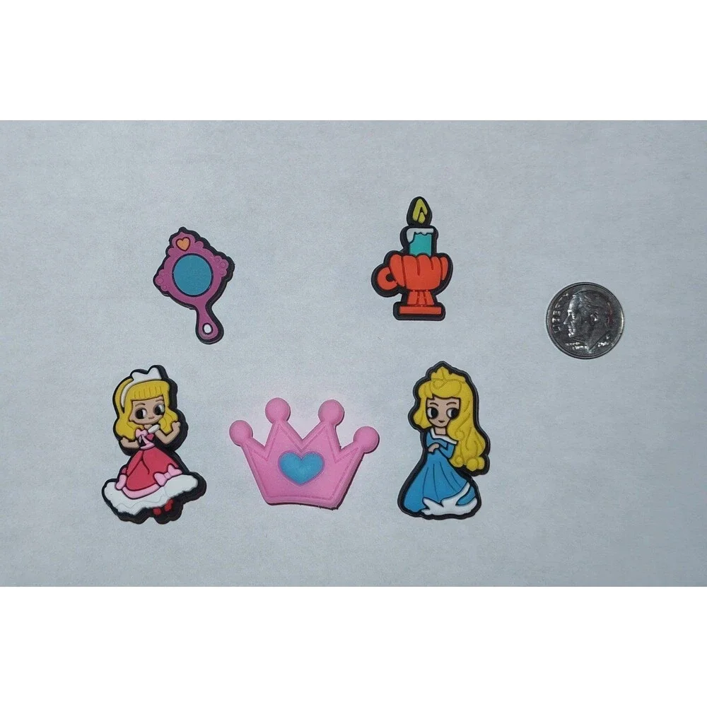 Girls Princess Shoe Charms Lot 5 Pieces